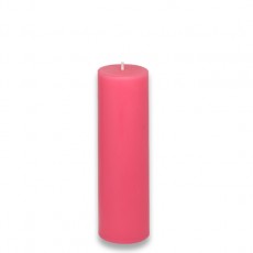 2 x 6" Hot Pink Pillar Candle