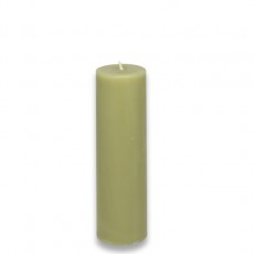 2 x 6" Sage Green Pillar Candle
