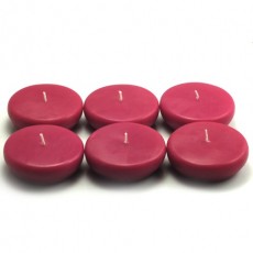 2 1/4" Burgundy Floating Candles (96pcs/Case) Bulk